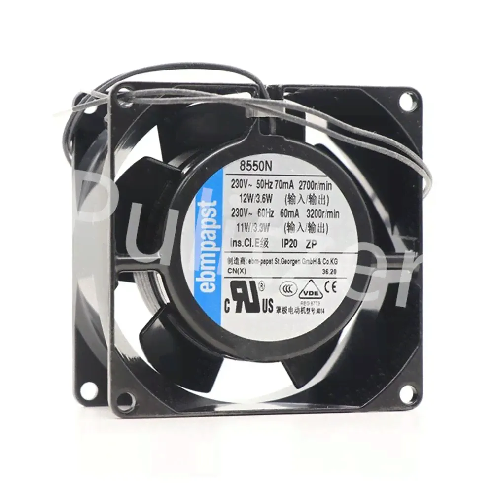 Ebmpapst 8550N 230V высокотемпературный устойчивый весь металл осевой охлаждая вентилятор 80*38mm
