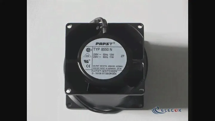 TYP 8550N 230V 50/60Hz 12/11W 2wires Cooling Fan